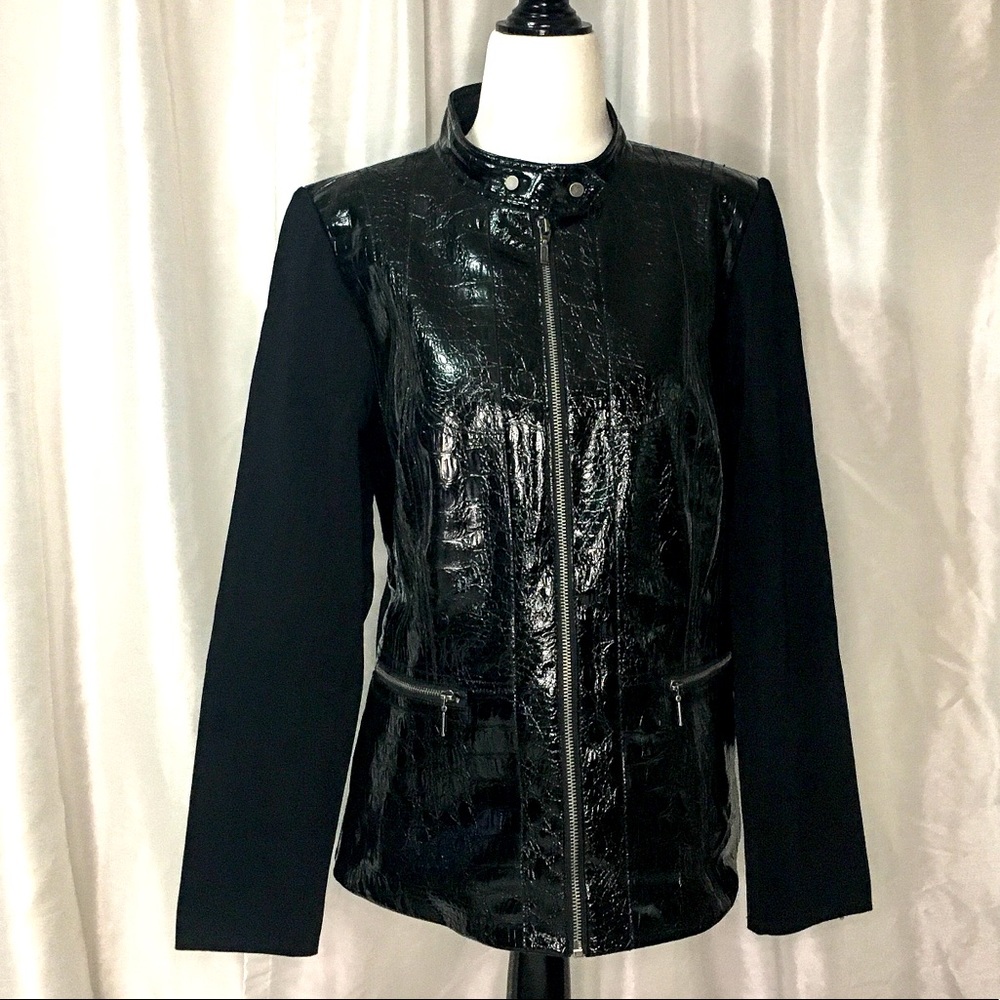 Nygård Faux leather jacket, size Medium.